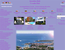 Tablet Screenshot of croatia-rab.net